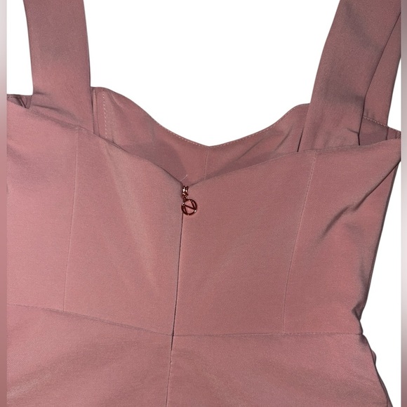 Nookie Divine Midi Dress Dusty Light Pink Strapless Back Zipper Lined Size Small - Picture 11 of 12